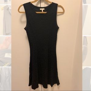 Joie Black Dress with Leopard Print- size small